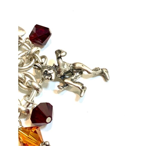 .925 Southwestern Handmade Sterling Silver Charm Bracelet #southwestern #fsu - Picture 7 of 9